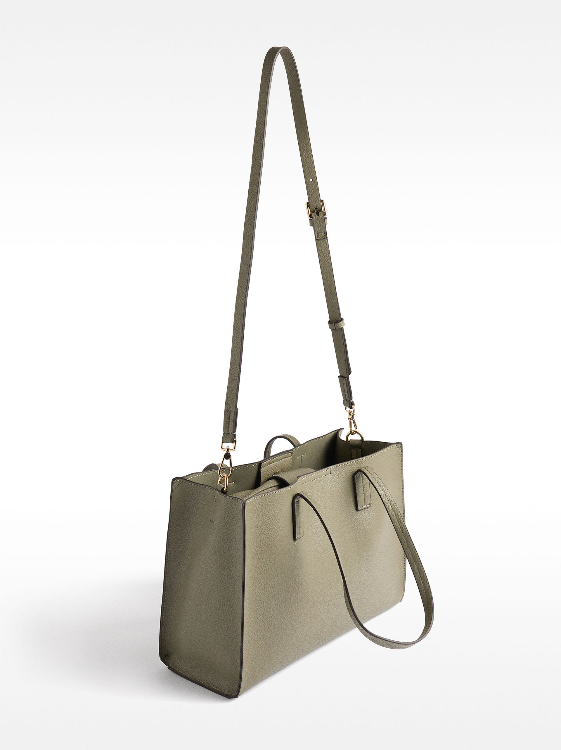 Shopper bag with removable pouch image number 2.0