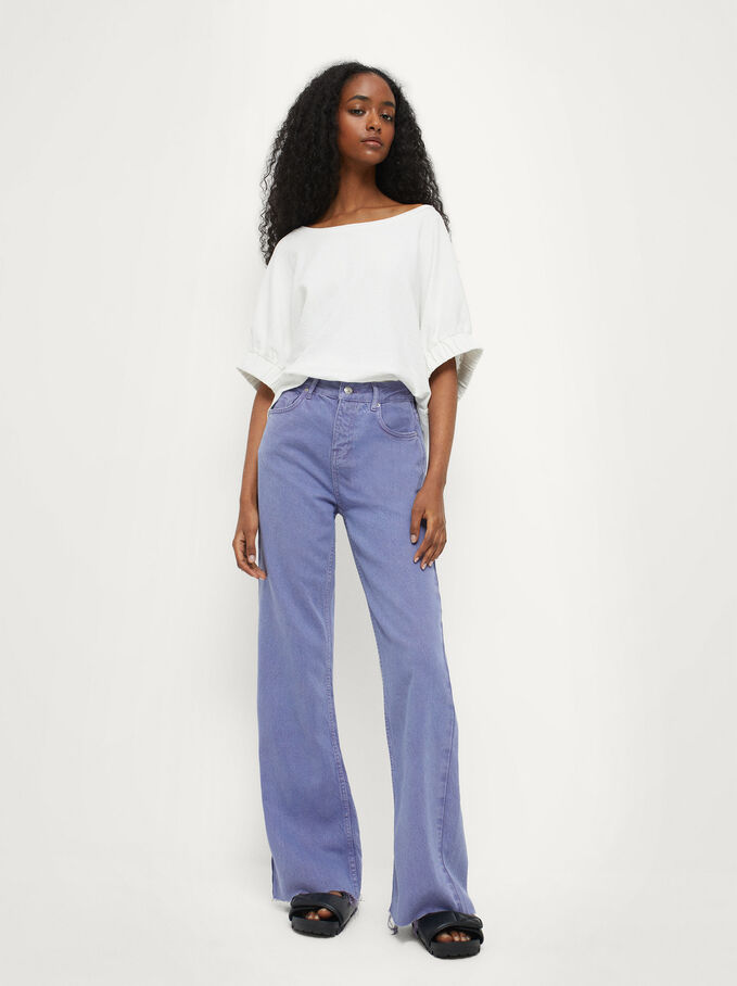 Straight Fit Jeans, Purple, hi-res