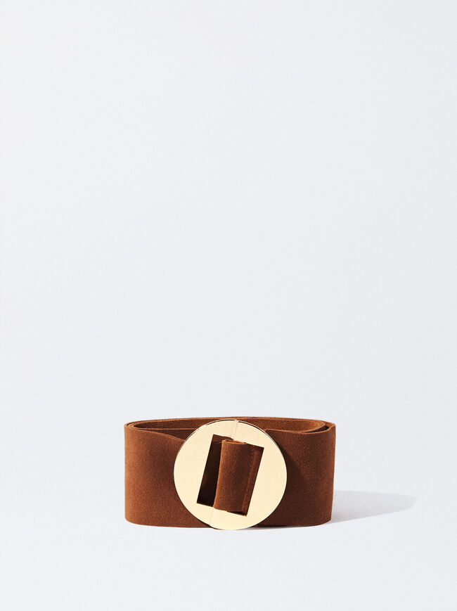 Leather Belt With Buckle image number 0.0