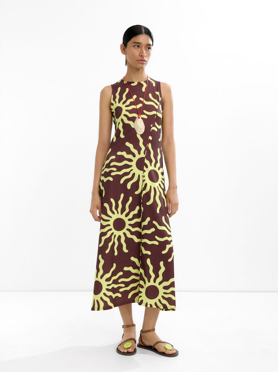Long dress with print