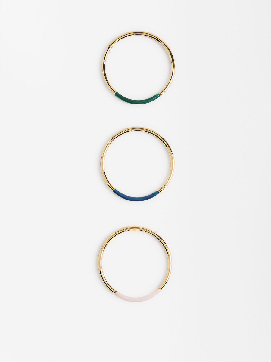 Set of resin bracelets