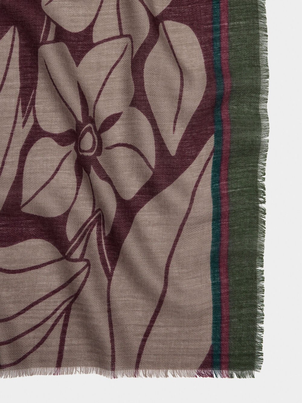 Floral printed scarf