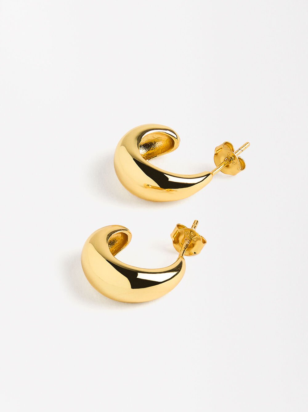 Oval earrings - 925 sterling silver