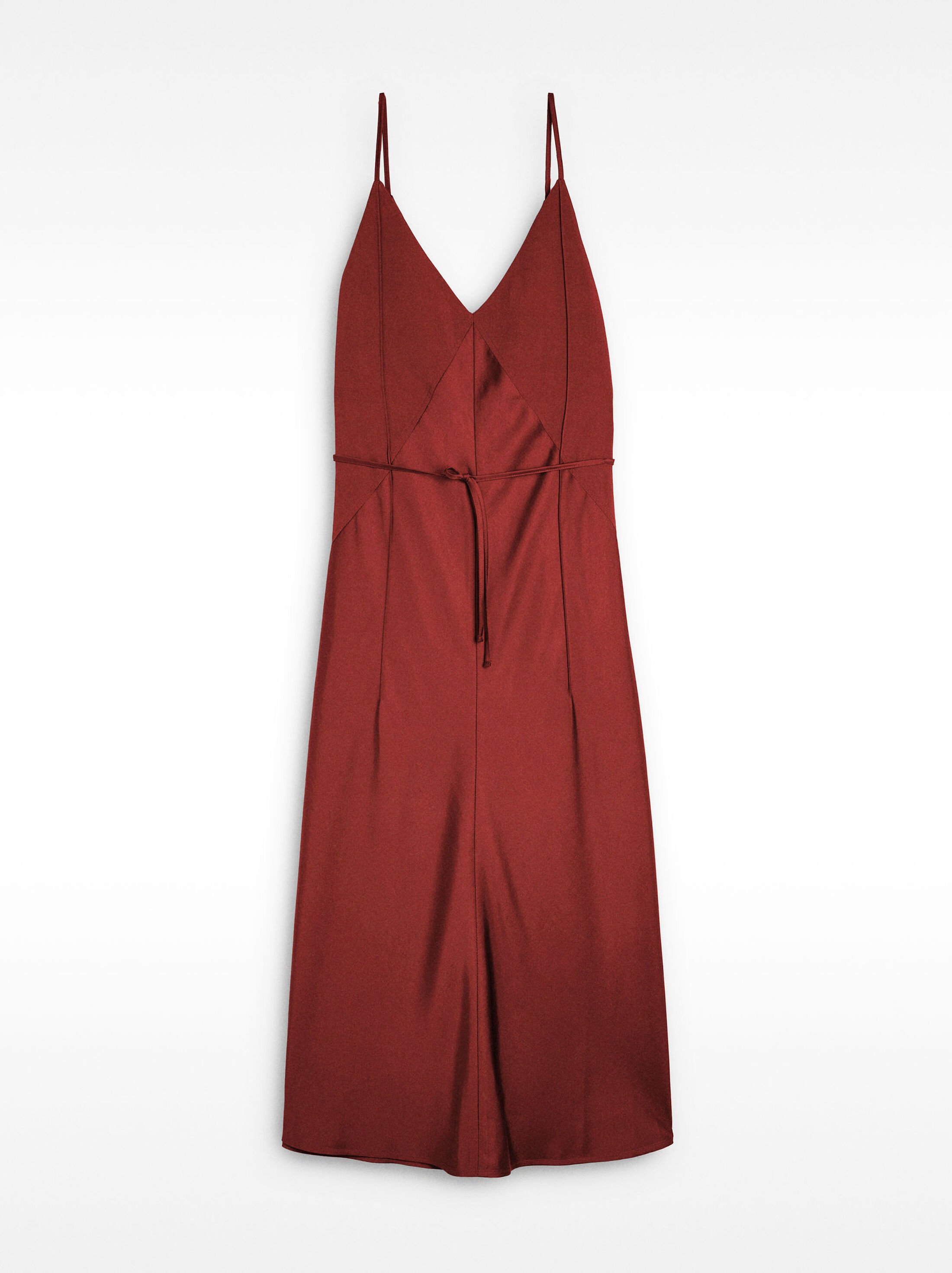 Dress with straps and seams image number 5.0