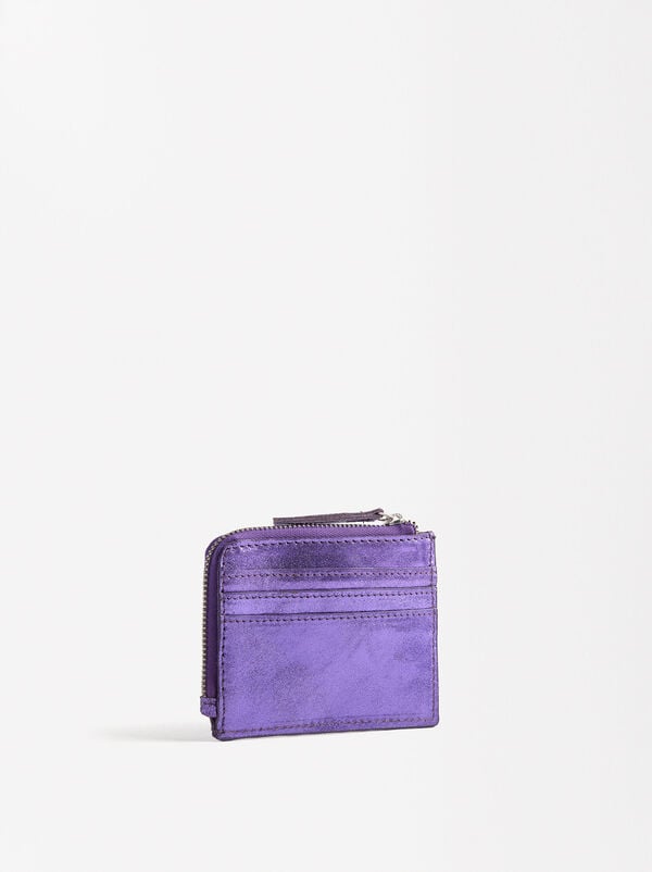 Basic leather cardholder