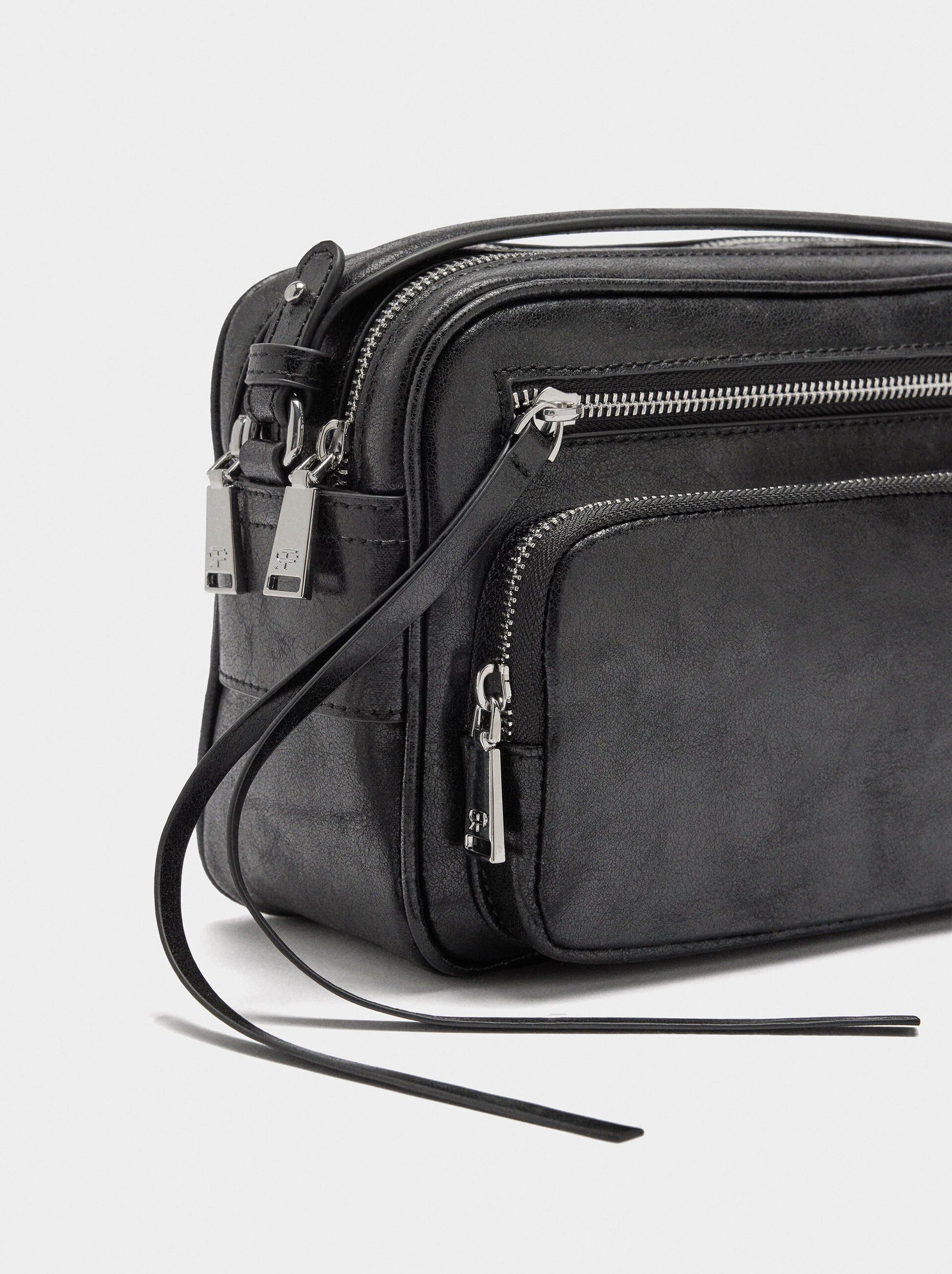 Crossbody bag with aged effect image number 2.0