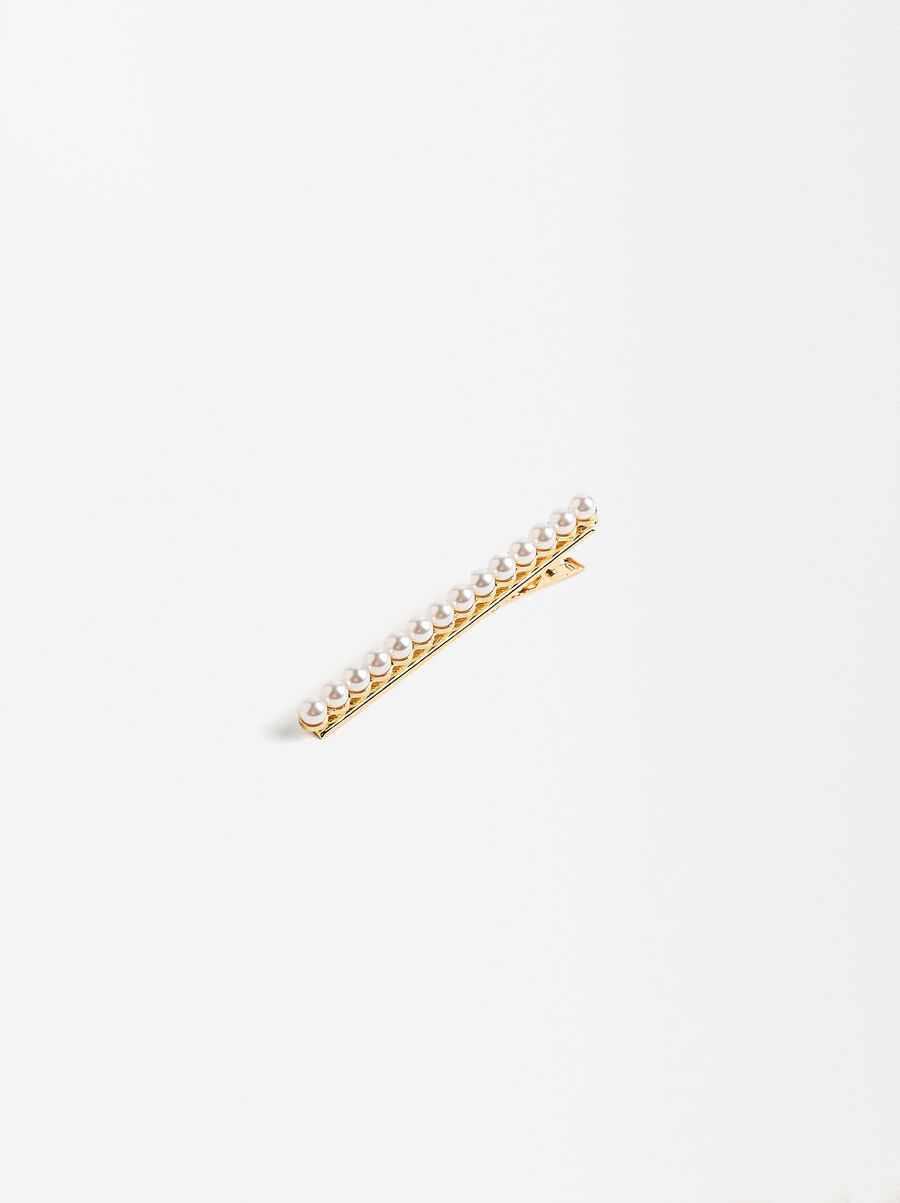 Fermaglio per capelli con perle