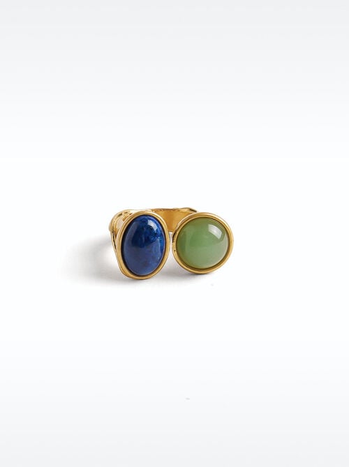 Anillo abierto con piedras