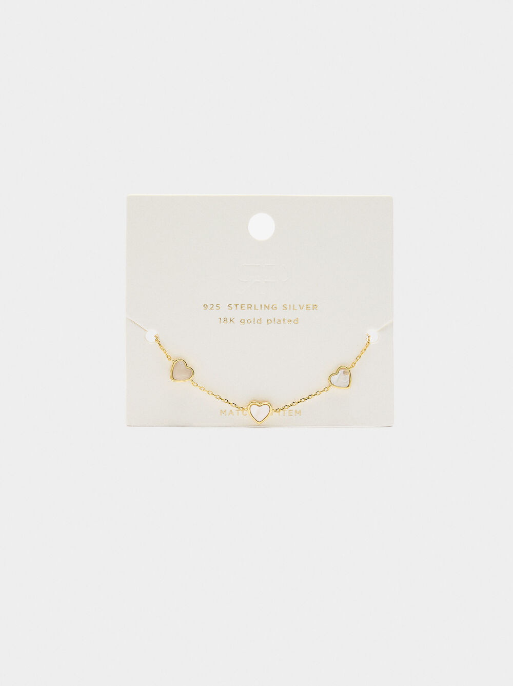 Freshwater pearl heart bracelet – 925 sterling silver