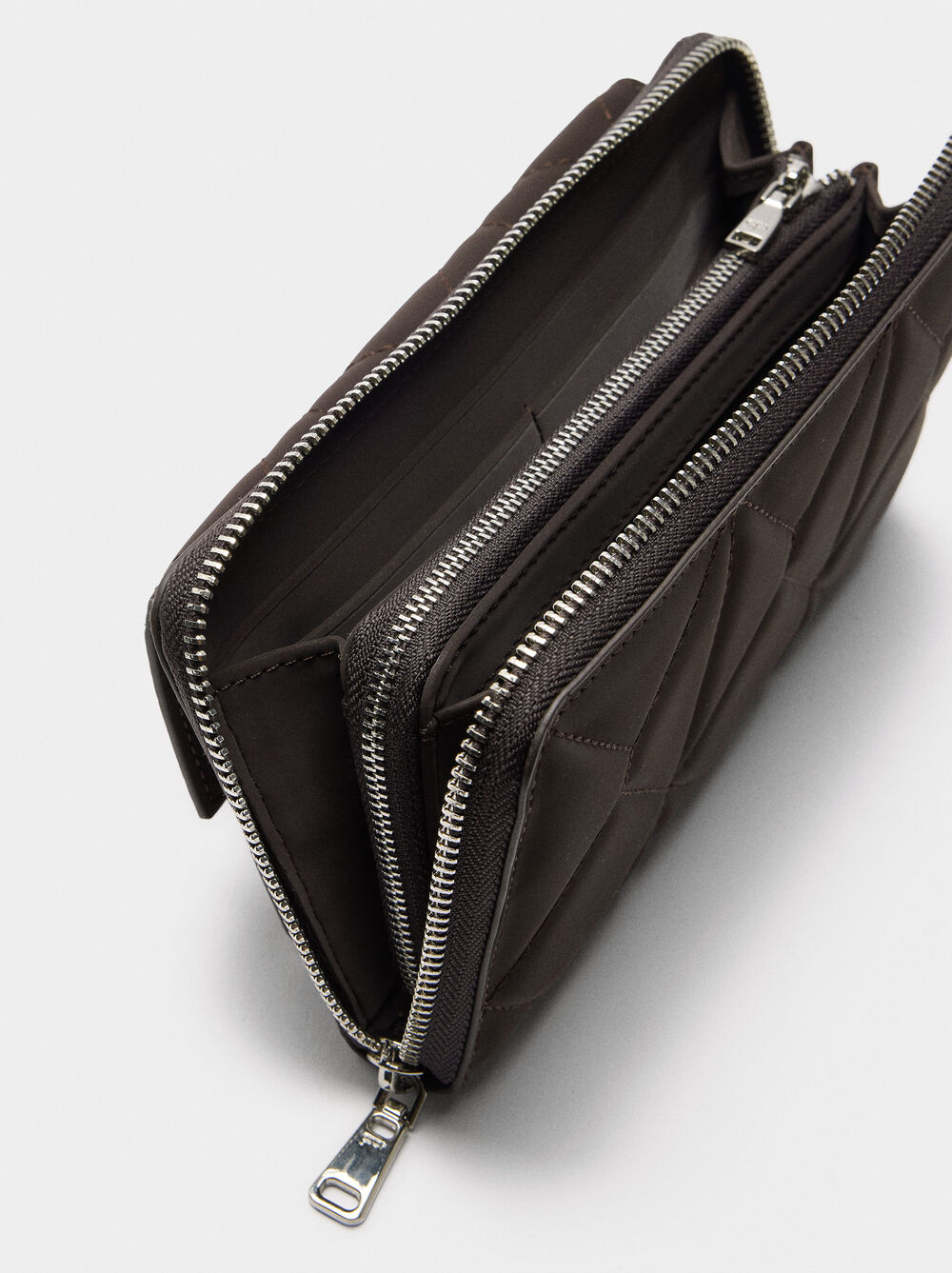 Padded wallet with soft texture