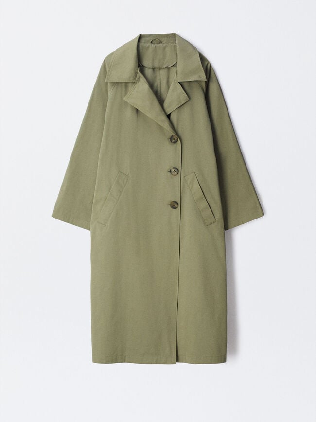 Classic Trench Coat With Belt image number 5.0