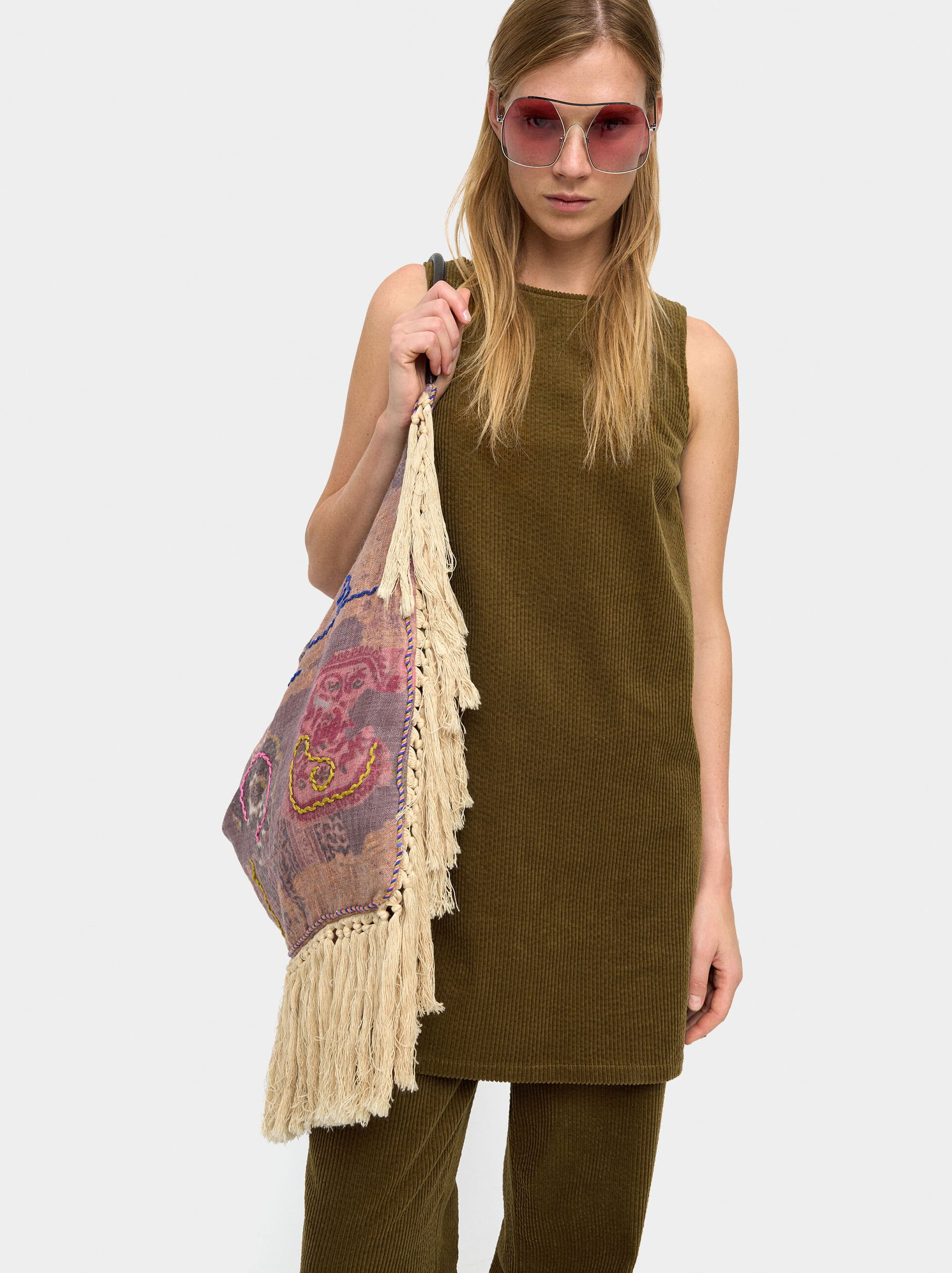 Vestido de pana 100% algodón image number 0.0