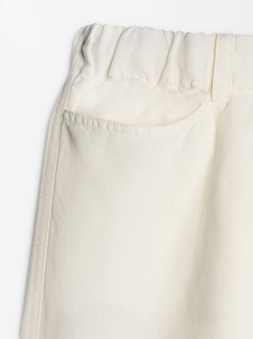 Fluid pants with linen