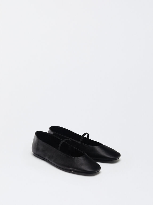 Leather Ballerinas image number 2.0