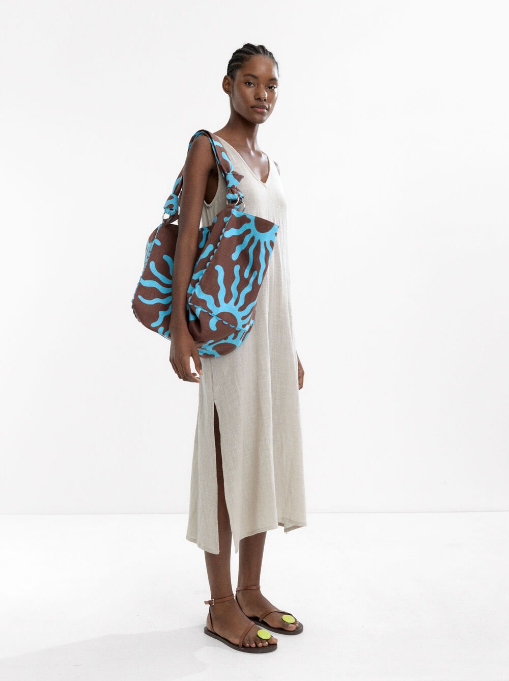 Midi dress 100% cotton