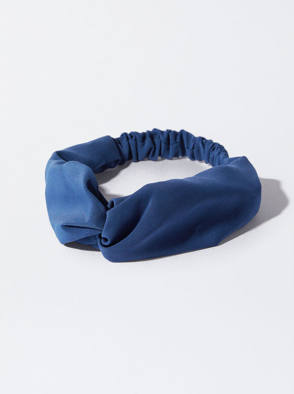 Turban-Style Headband, Blue, hi-res
