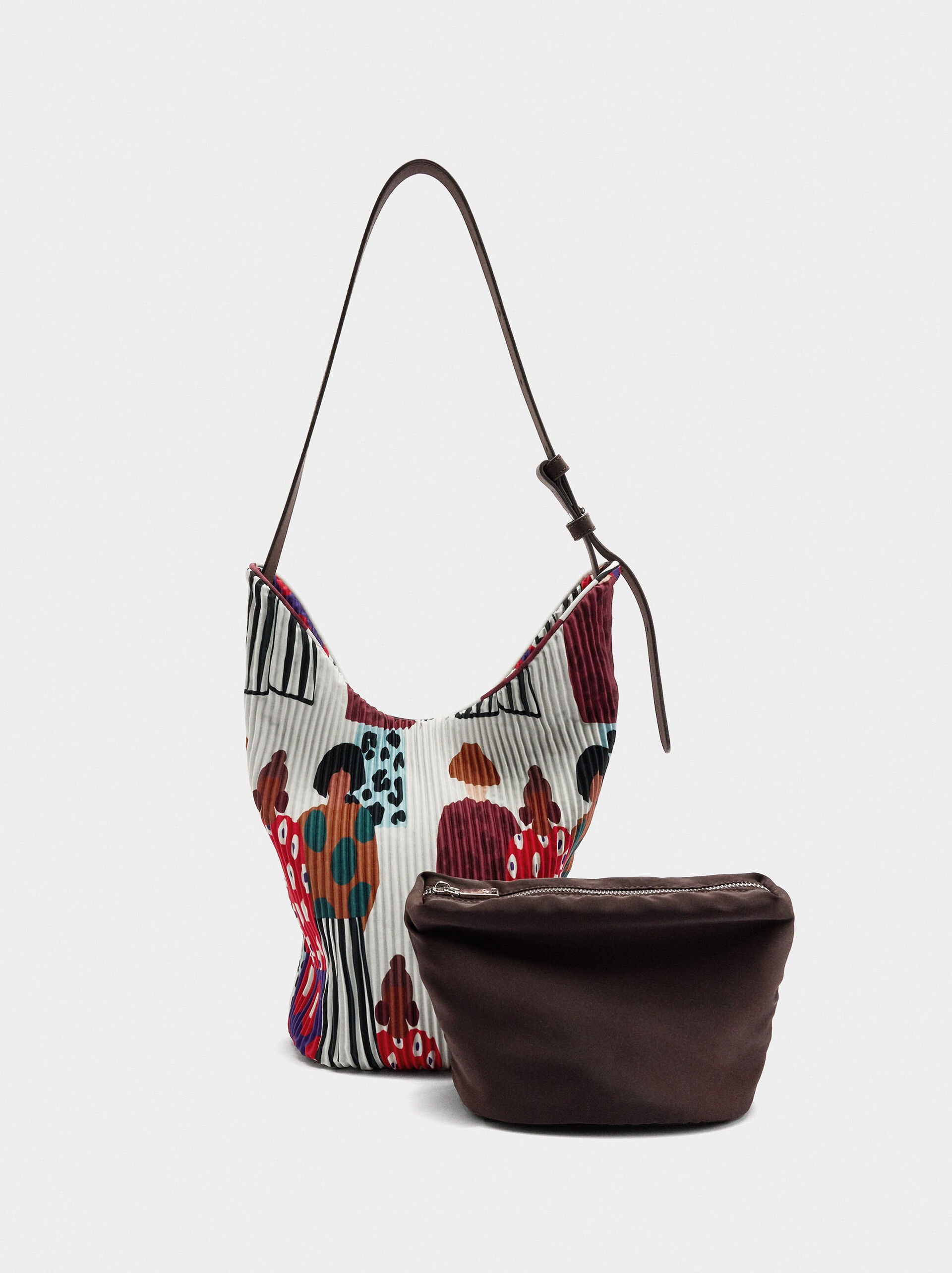 Sac à épaule en nylon pochette intérieure image number 2.0