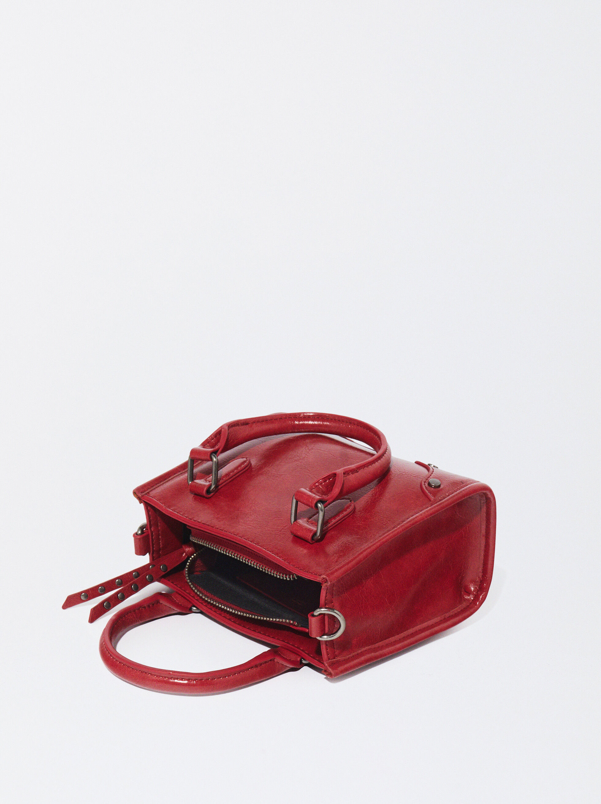 Bolso Tote Con Colgante Rojo Parfois