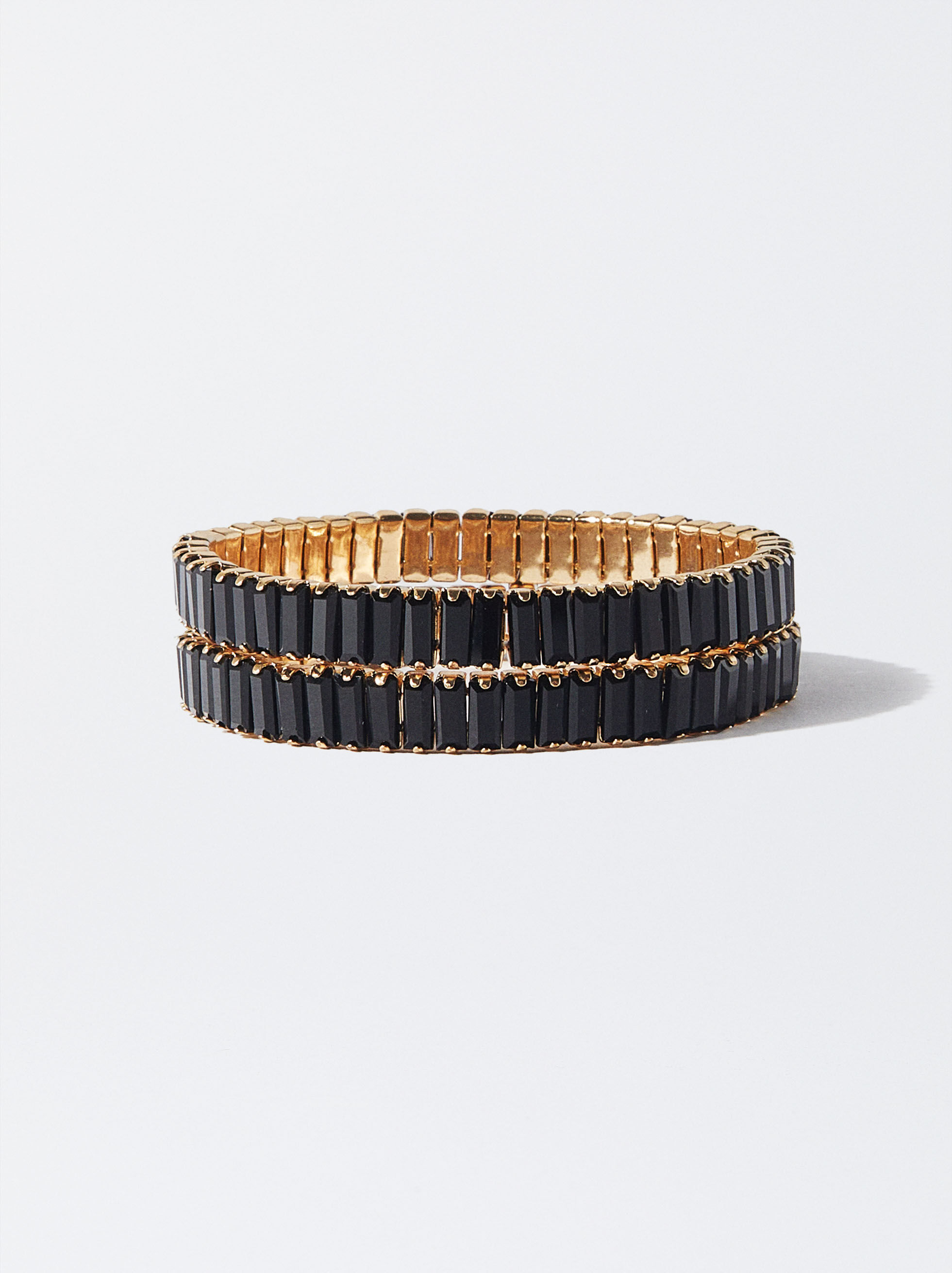 Black adjustable outlet bracelet