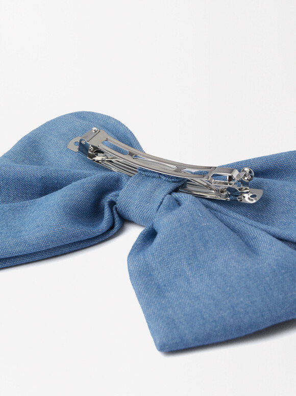 Hair Clip With , Blue, hi-res