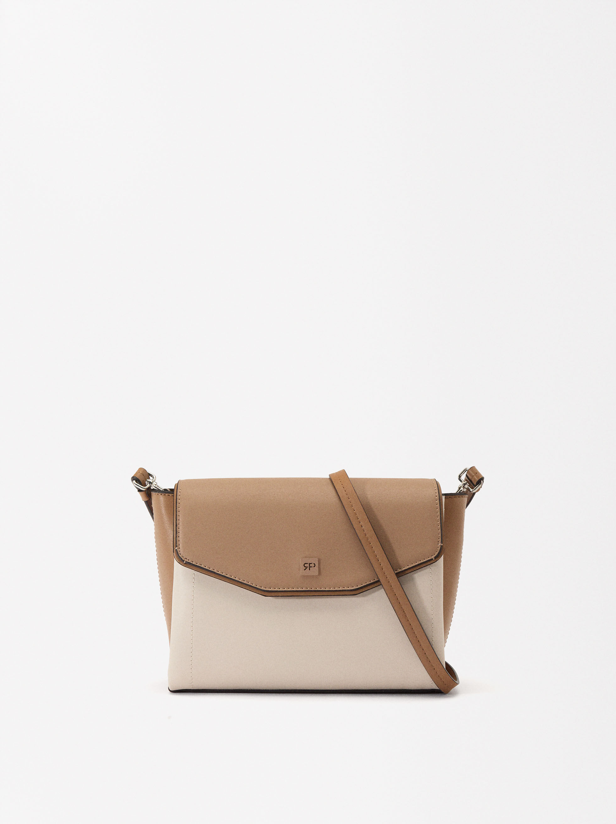 Crossbag Mit Klappenverschluss Kamel Parfois