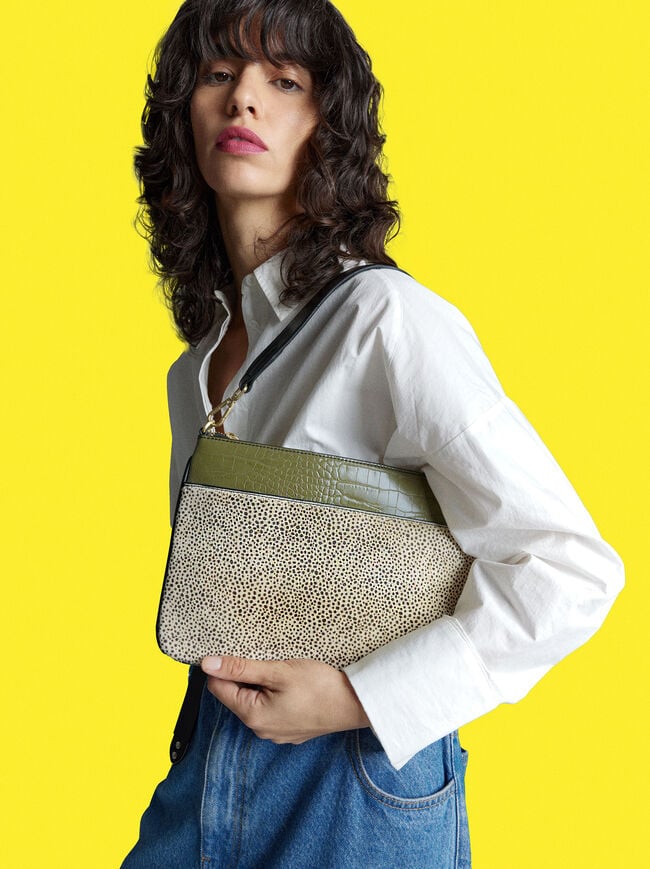 Shoulder Bag With Leather image number 0.0
