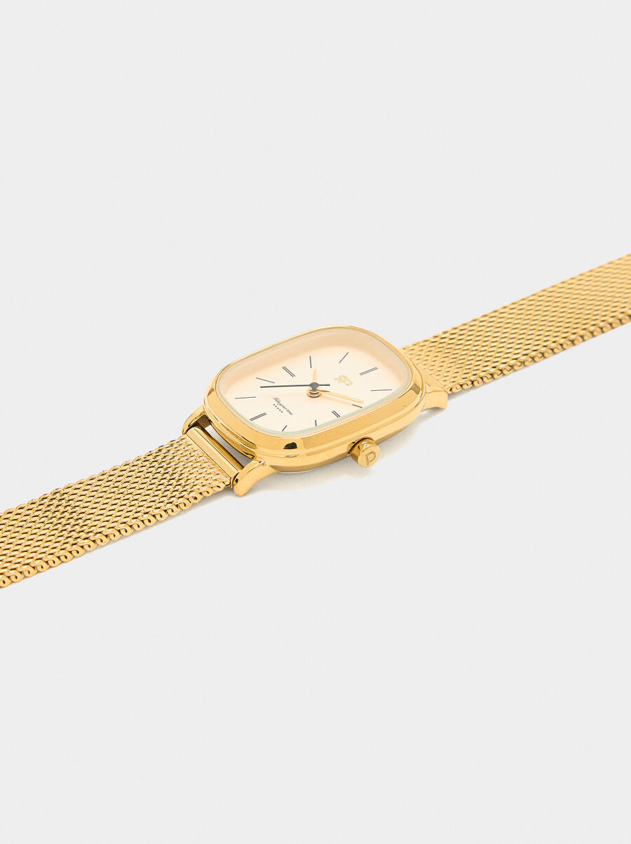 Stainless steel mesh watch