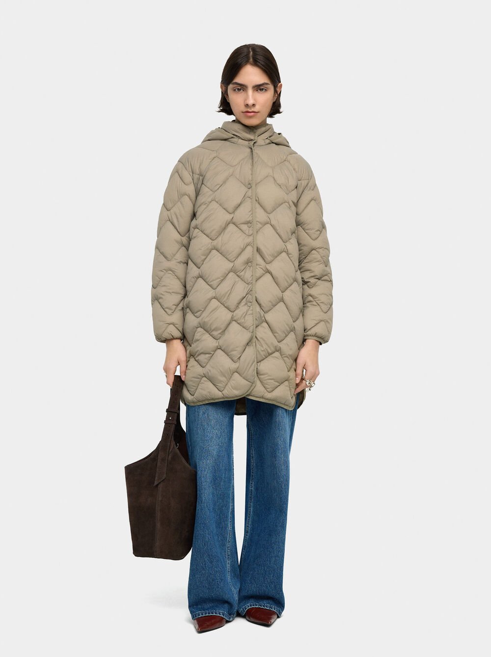 Cappotto lungo imbottito