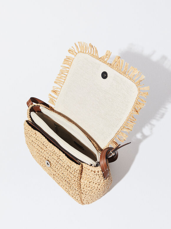 StrawEffect Crossbody Bag Straw Woman Crossbody Bags