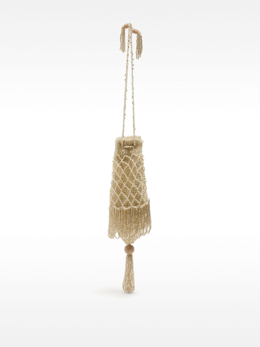 Beaded party bag with tassel