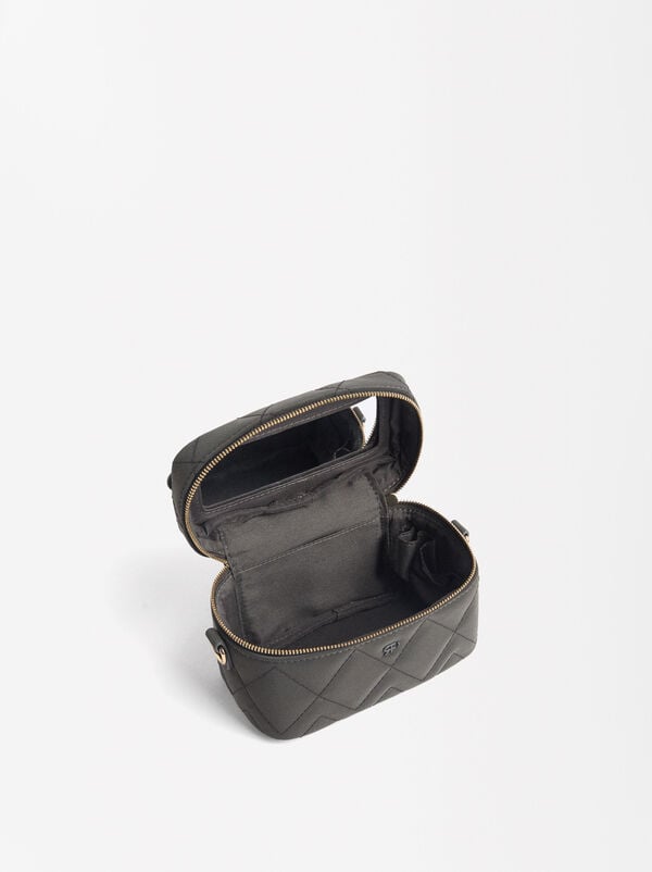Padded make-up bag