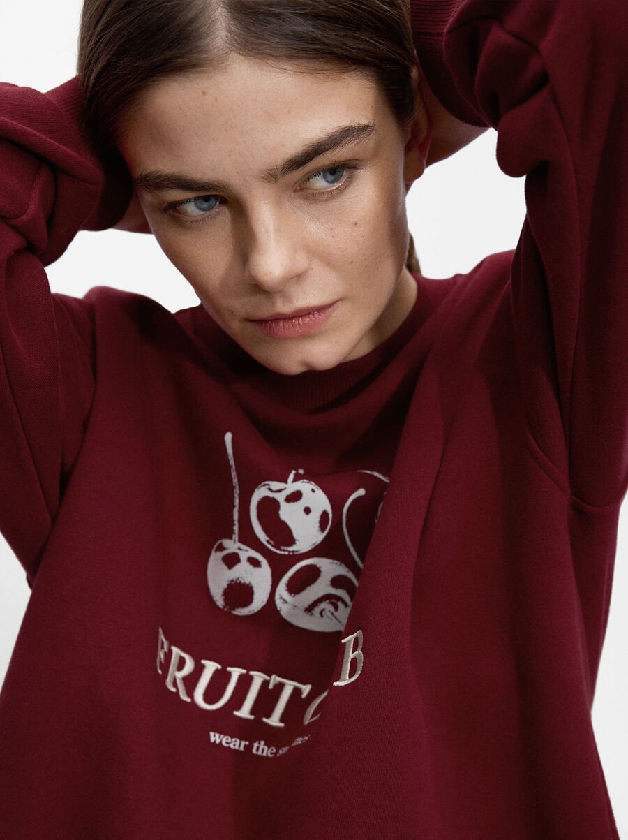 Sweat imprimé cerises
