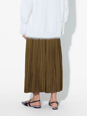 Long Pleated Skirt image number 4.0