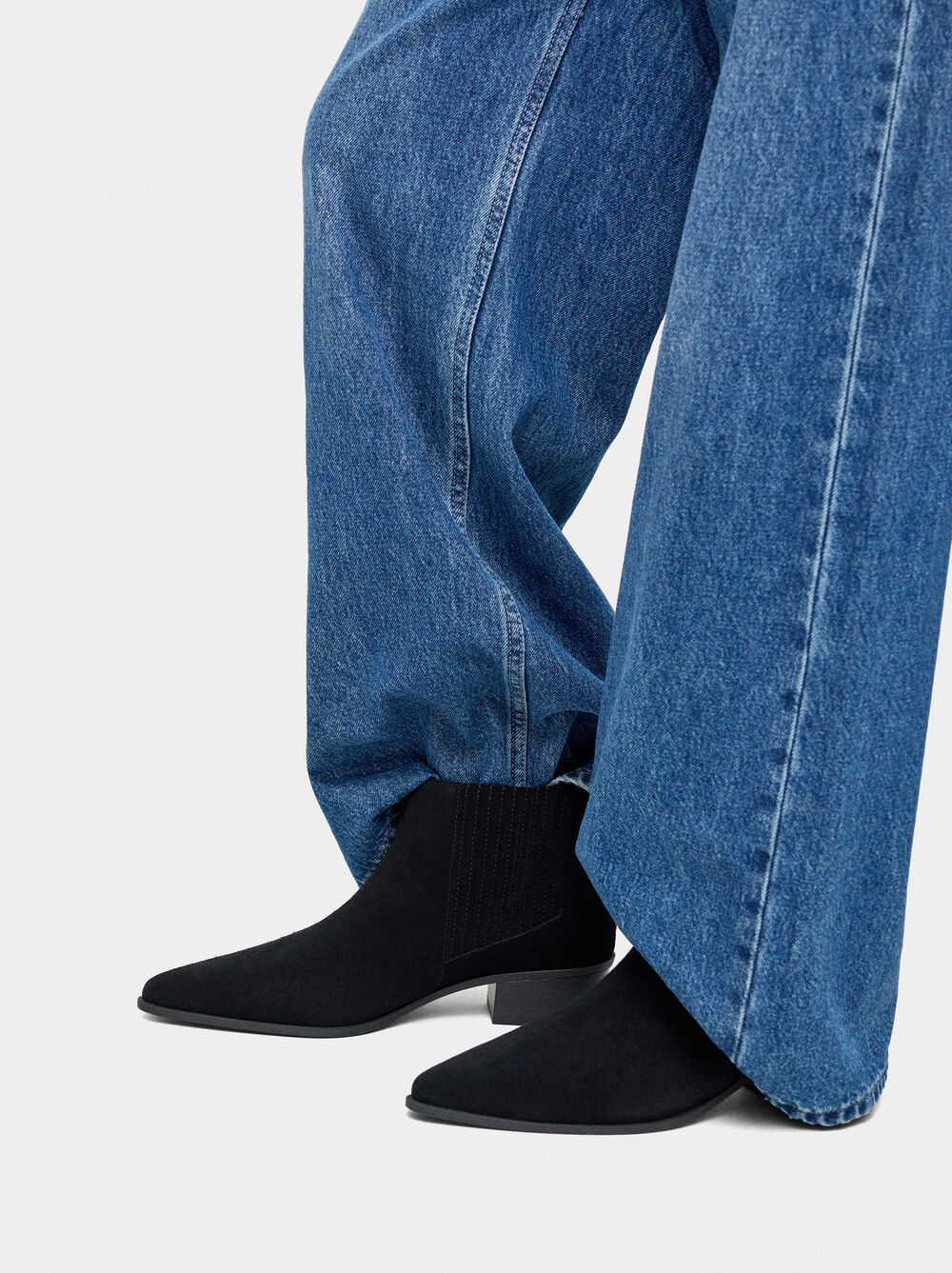 Botines de pell amb talons
