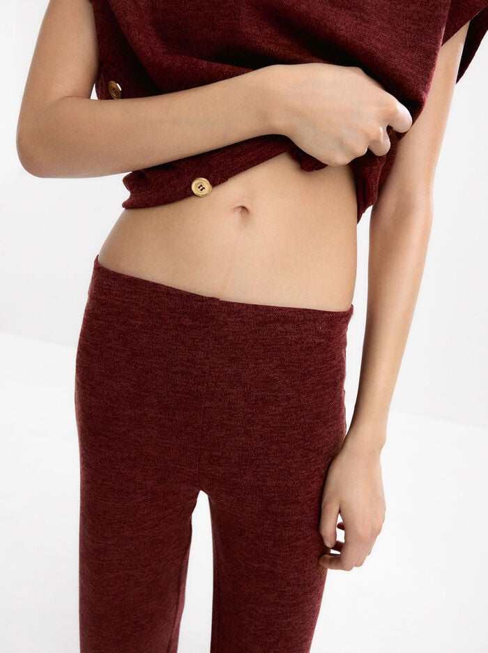 Trousers with elastic waistband