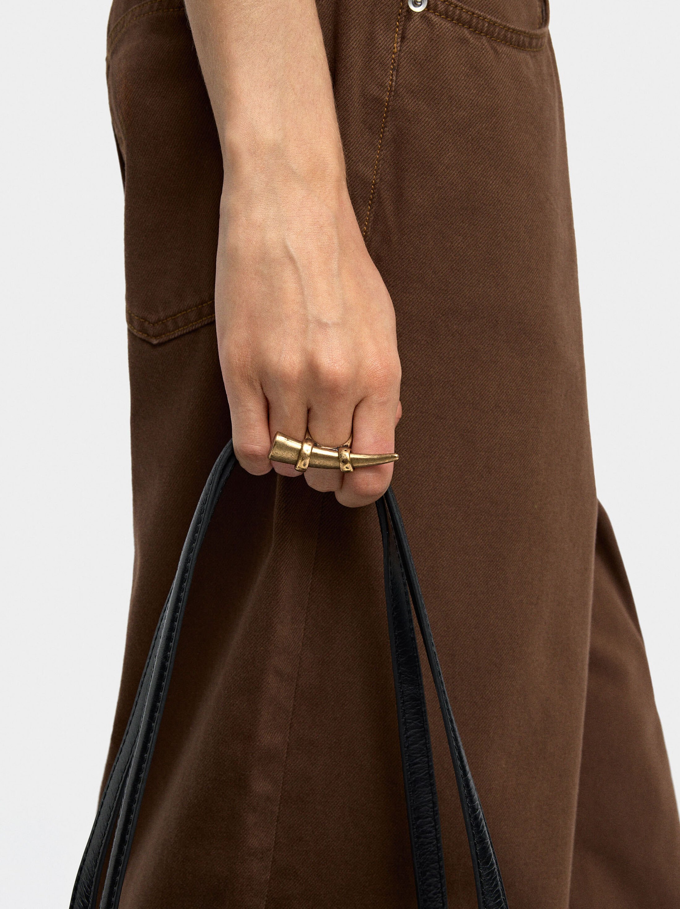 Anillo alargado efecto envejecido image number 1.0