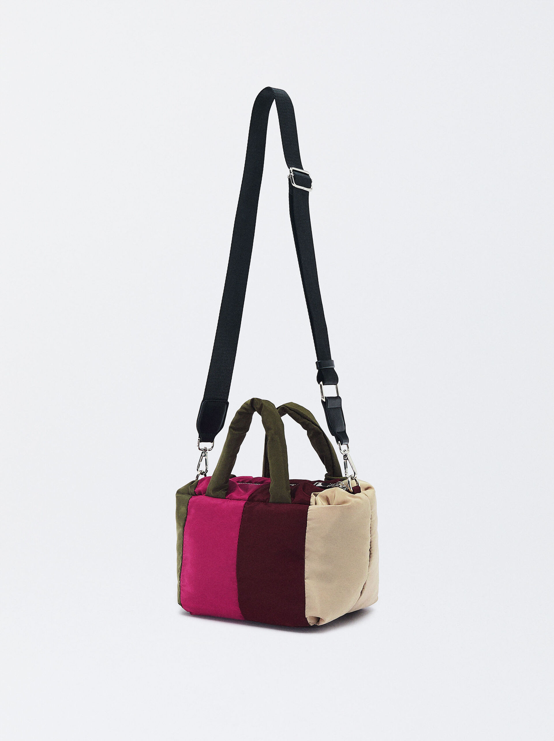 Borsa Tote A Righe M image number 2.0
