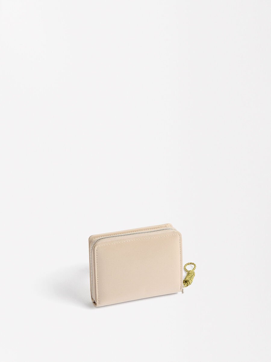 Wallet with velvety texture
