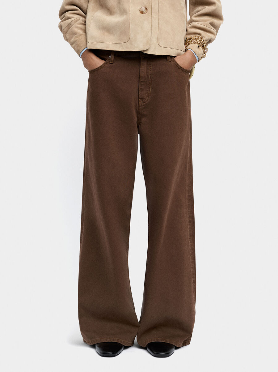 100% cotton denim trousers