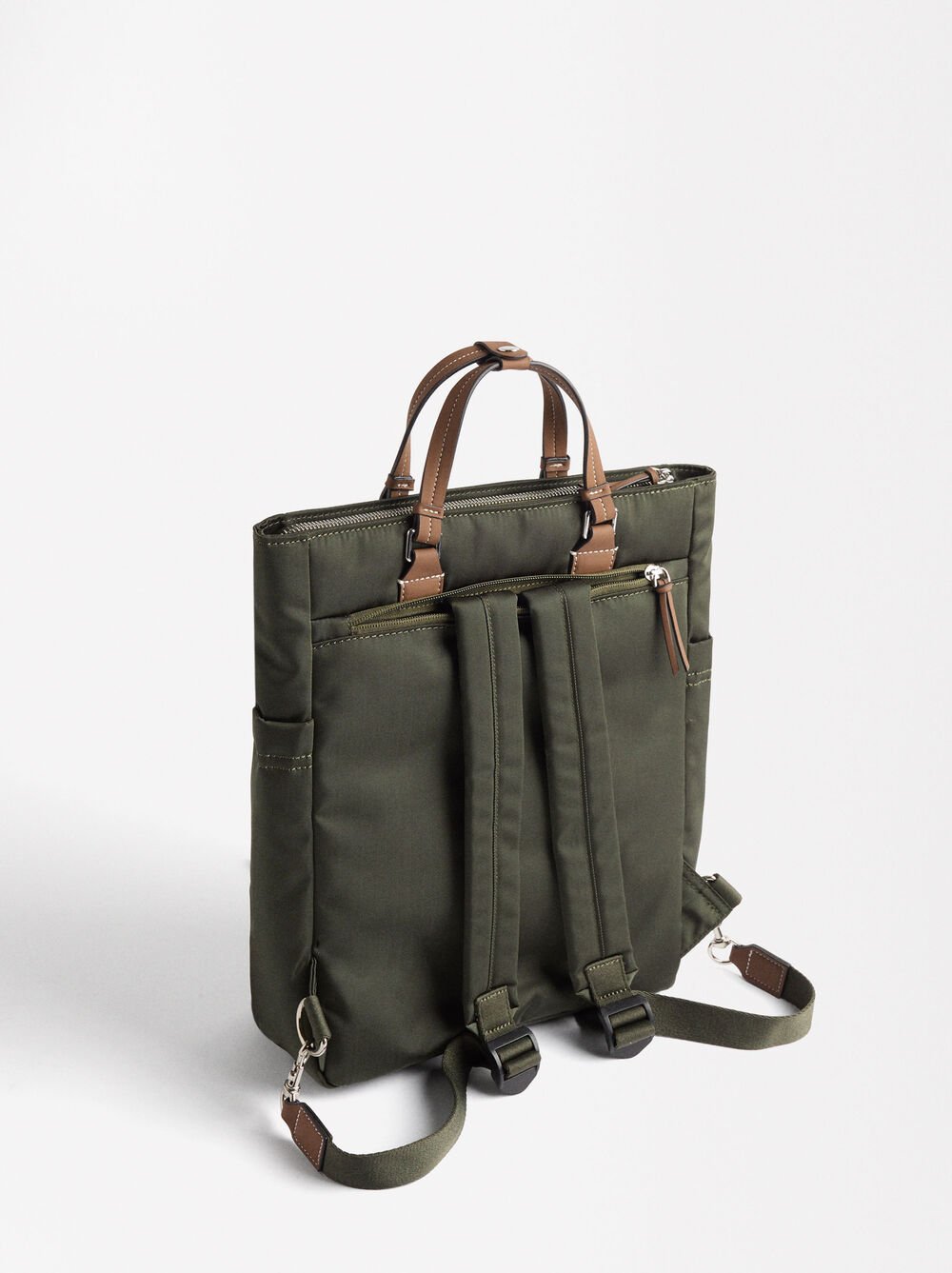 Nylon backpack with pendant