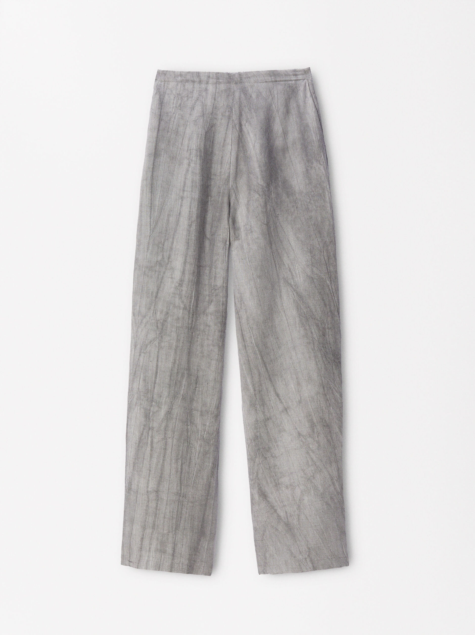 Printed Loose-Fitting Trousers image number 0.0