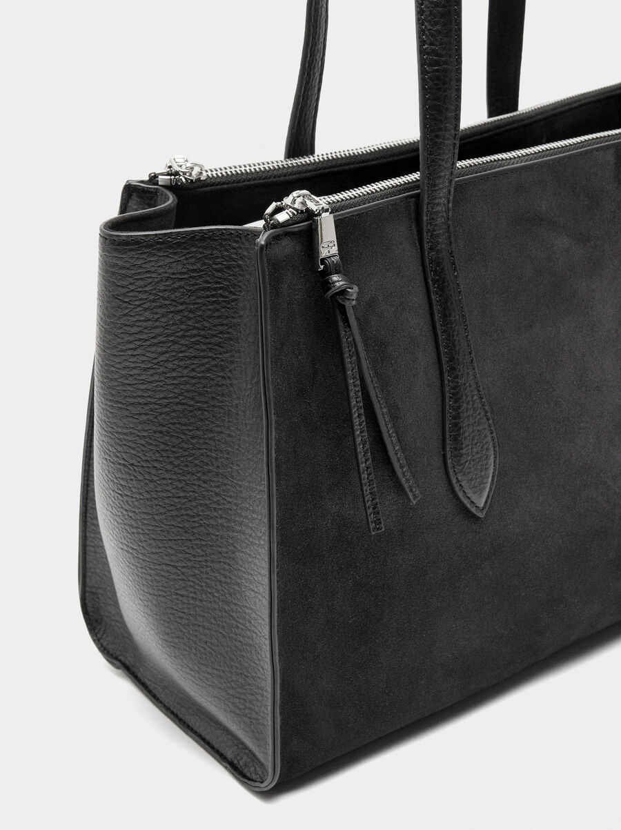 Bag for 13" laptop with leather