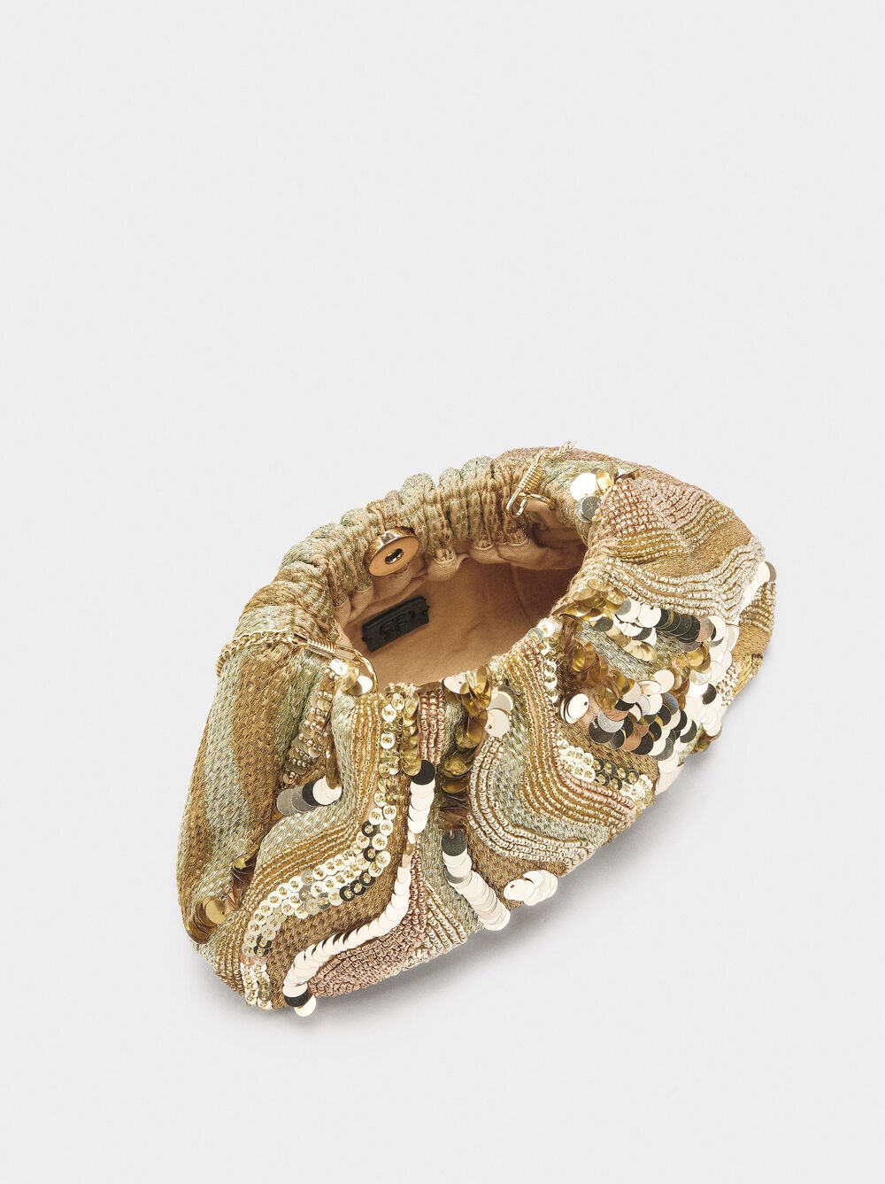 Party bag with beads and sequins