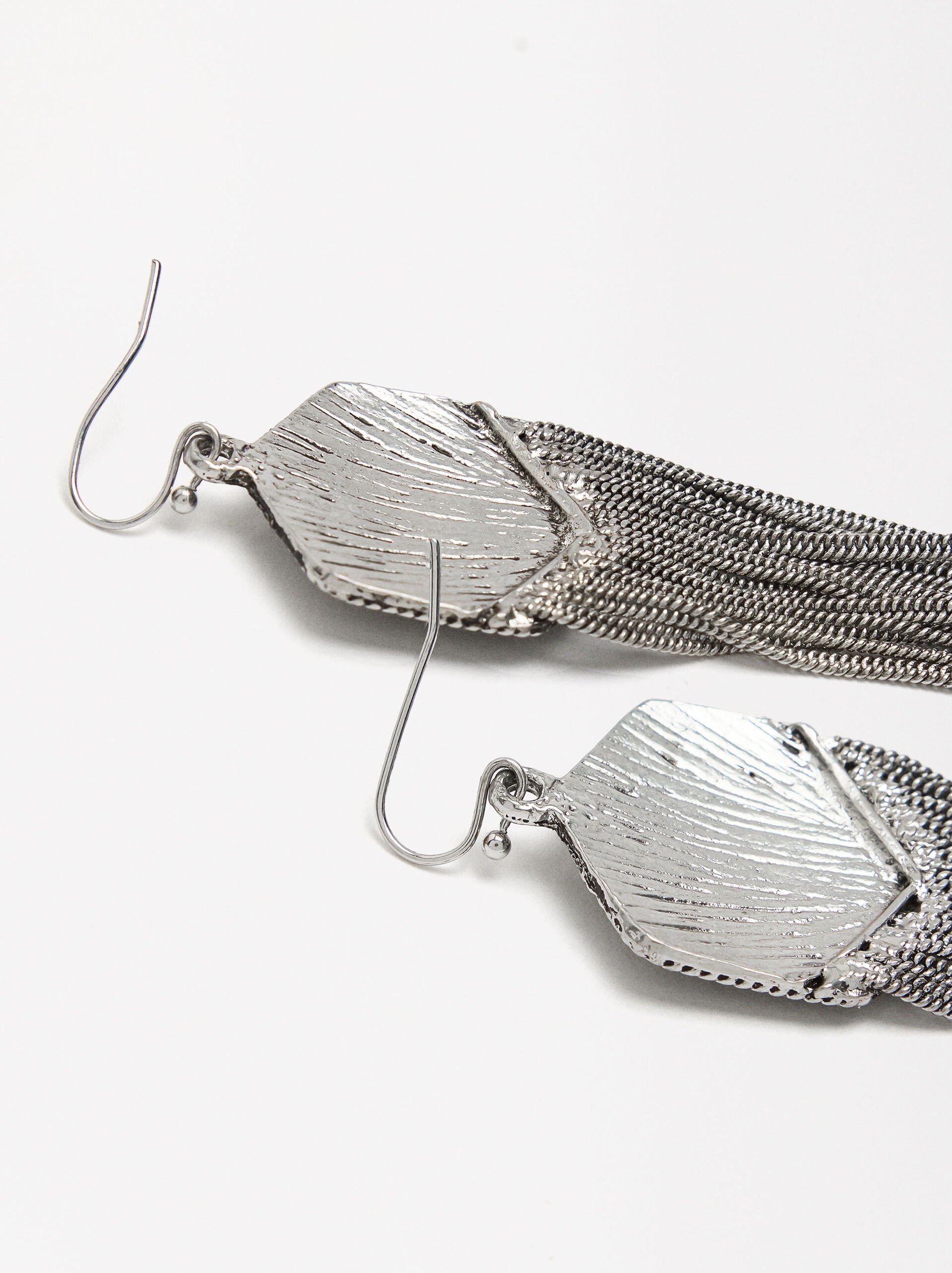 Boucles d'oreilles maxi en hexagone image number 3.0