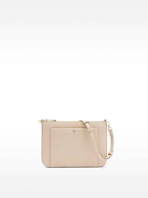Crossbody bag with outer pocket