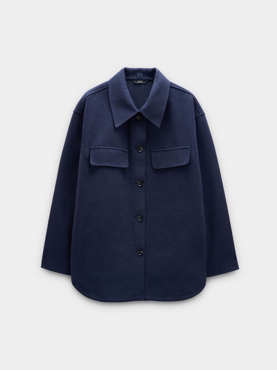 Overshirt with lapels