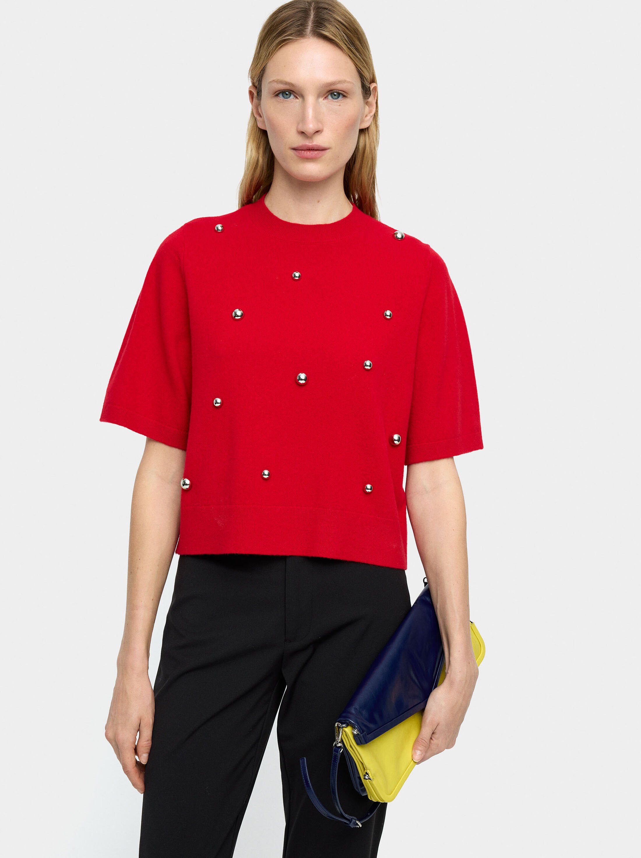 100% wool knit sweater image number 1.0