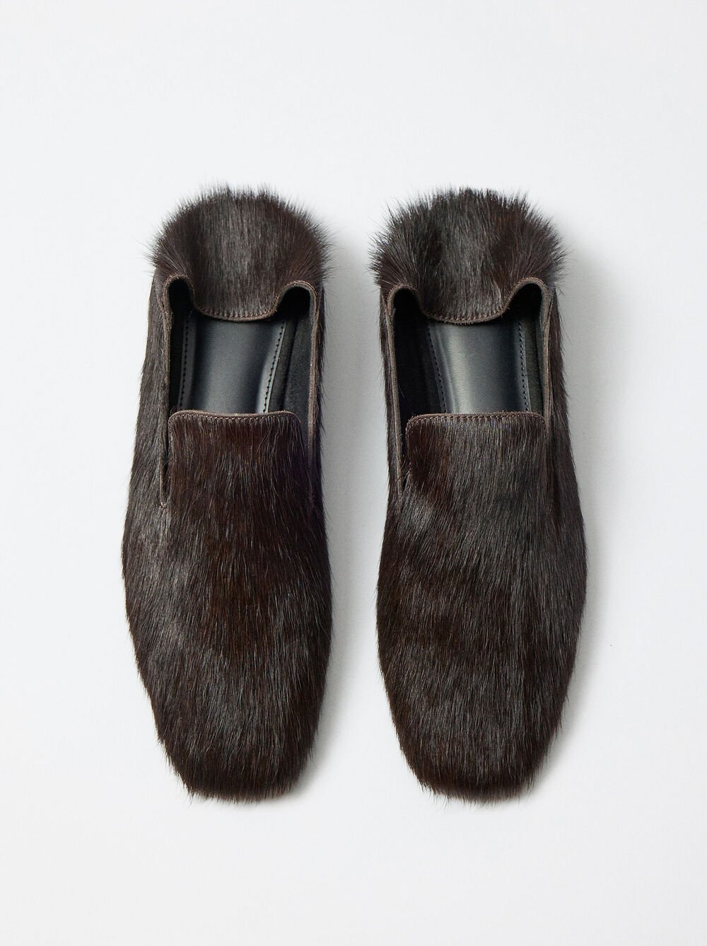 Chaussures plates en cuir