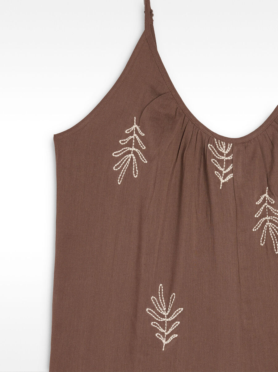 Combinaison avec broderies 100% coton