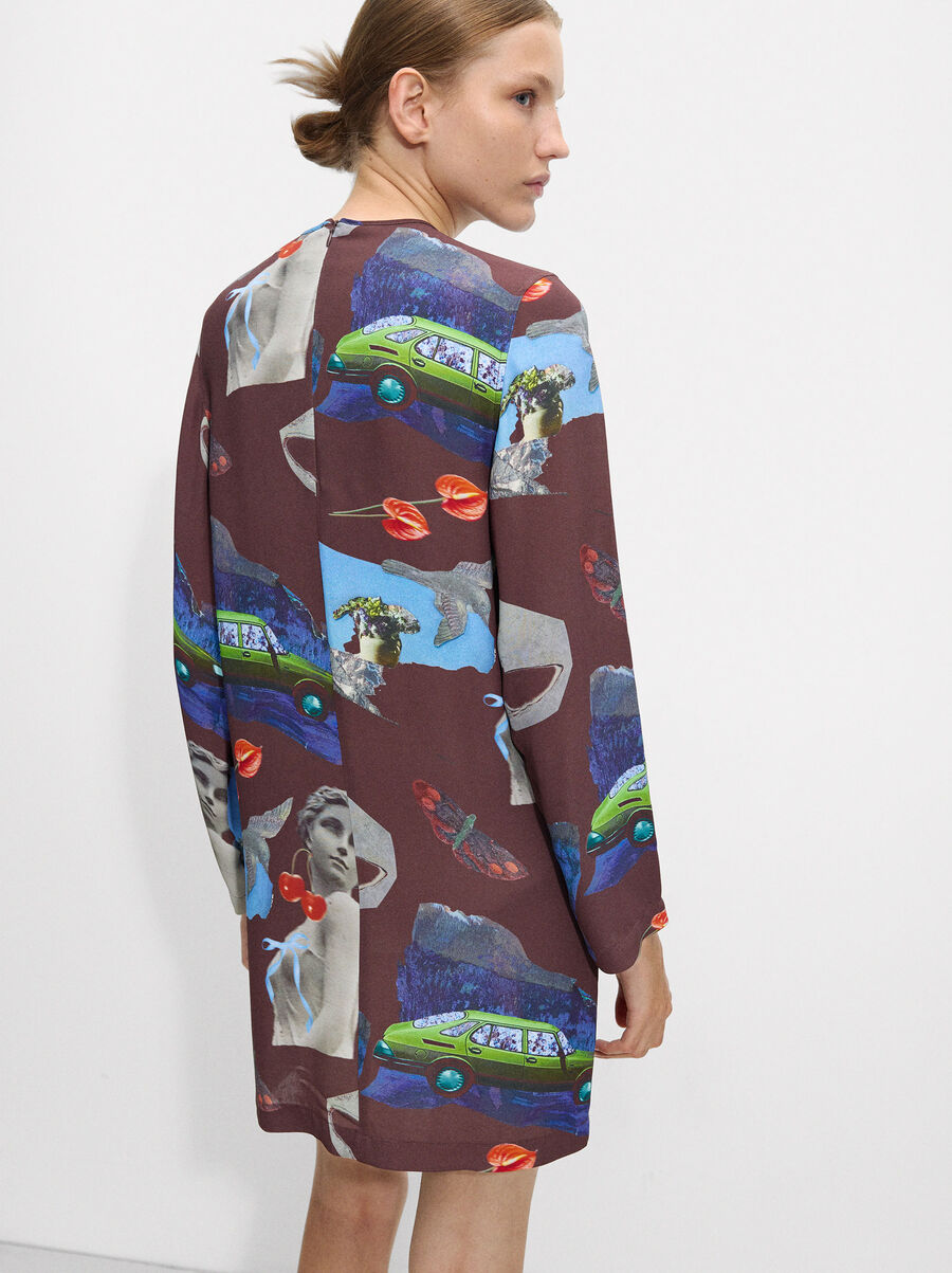 Robe courte imprimée